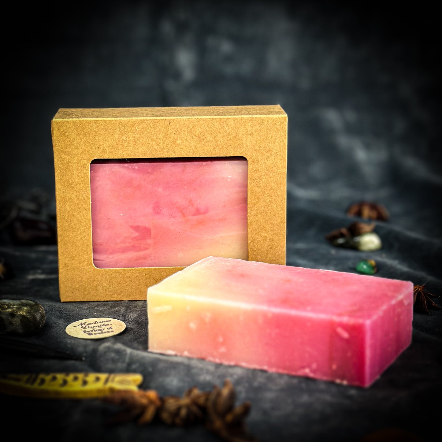 This spell soap is designed to empower your spells for joy in the holiday season! Bless it for happiness and let everyone in the house experience good fun and good times.