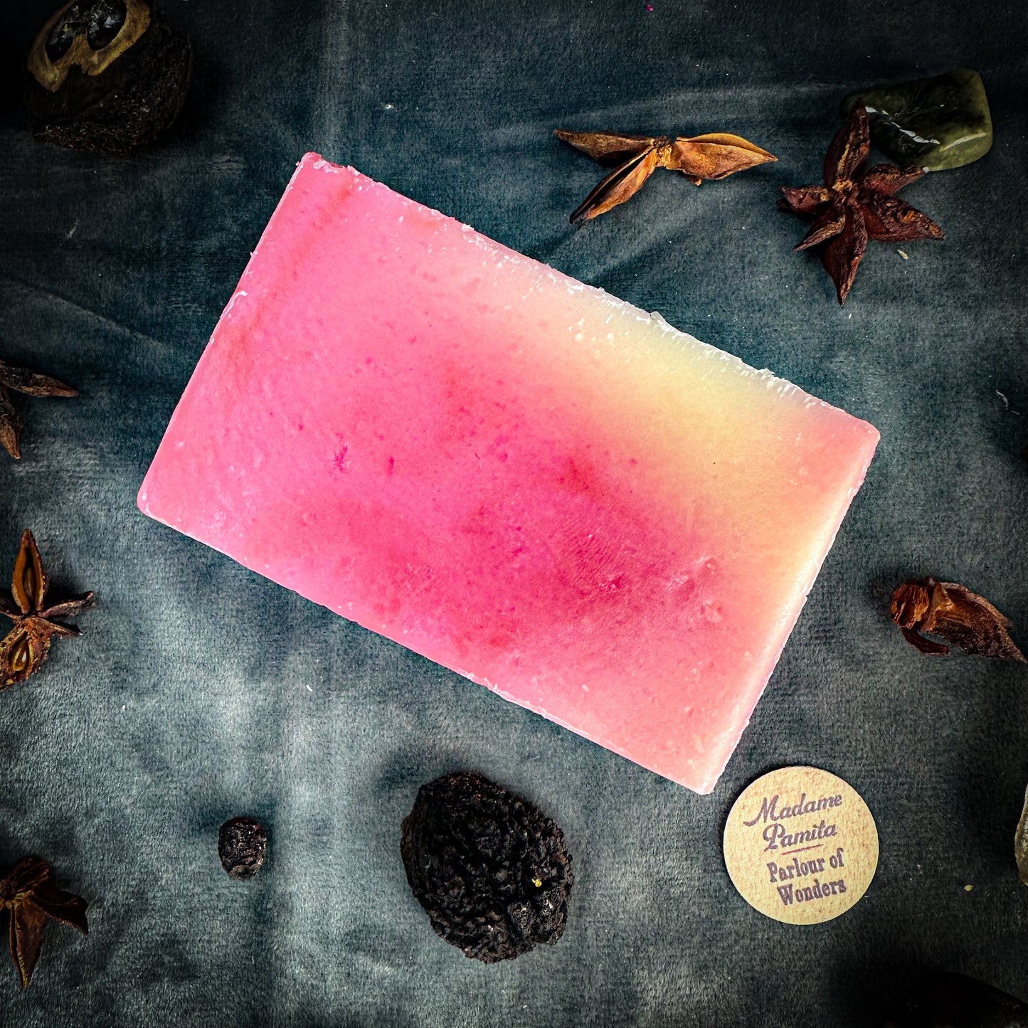 This spell soap is designed to empower your spells for joy in the holiday season! Bless it for happiness and let everyone in the house experience good fun and good times.