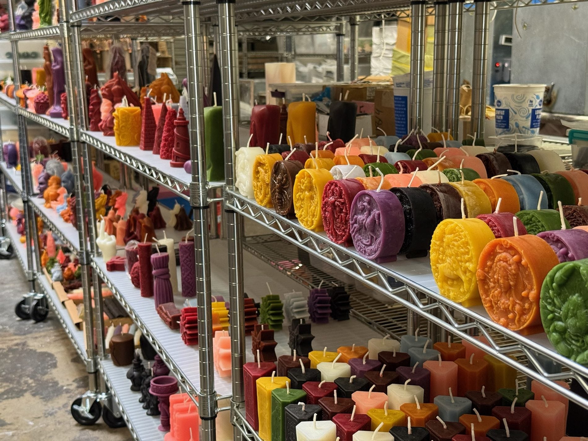 Handmade candles at Parlour of Wonders